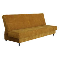 SCHLAFSOFA Enduro XIV Cord - Schwarz/Bronzefarben, Holz/Kunststoff (195/90/85cm) - MIRJAN24