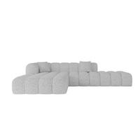 ECKSOFA Ottomane Links OLEA-L2 - 289x176x71 cm Grau - Schwarz/Grau, Holzwerkstoff/Kunststoff (289/176cm)
