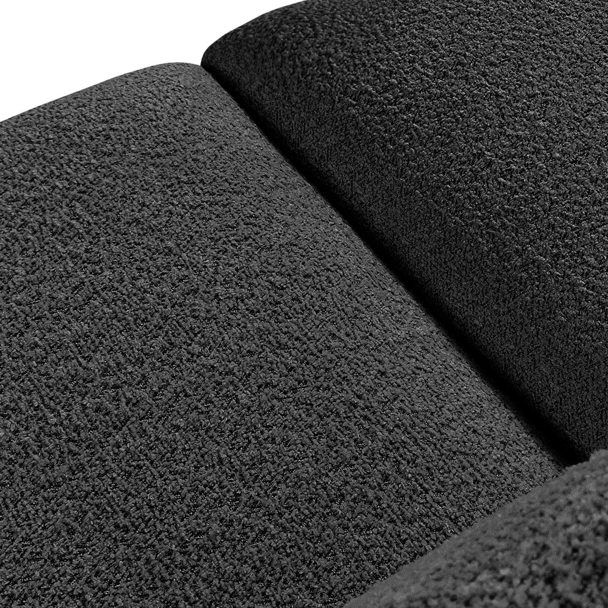 3-SITZER SOFA BUFFO, Dunkelgrau - Dunkelgrau, Holz/Holzwerkstoff (290/73/96cm) - KONSIMO®