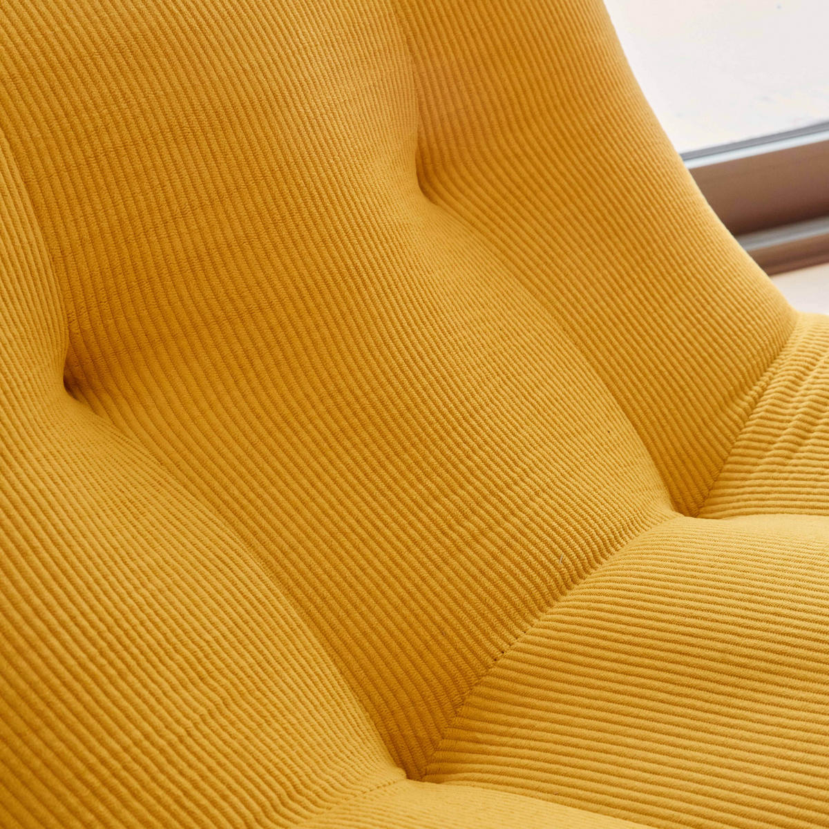 SESSEL, Gelb - Gelb, Textil (90/70/80cm) - Oviala