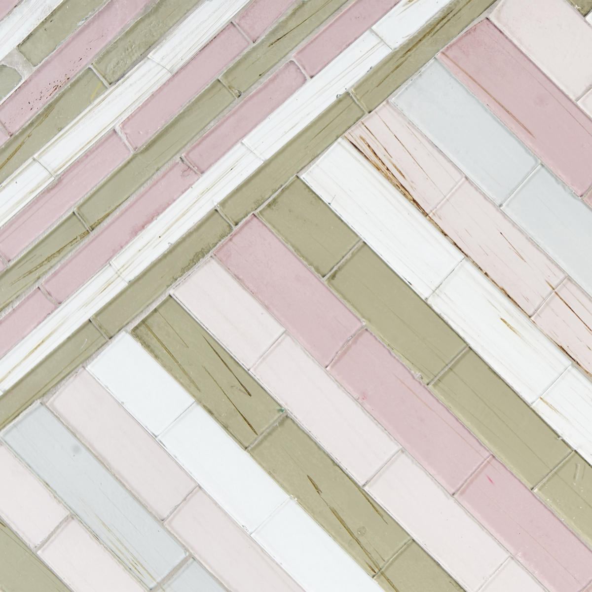 WANDDEKORATION Glas bunt Tembesi - Multicolor, Glas (50/70/4cm) - Beliani