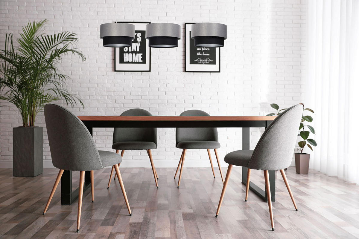 HÄNGELEUCHTE Grau 30/88 cm - Schwarz, Kunststoff (30/2.6/88cm) - ONZENO