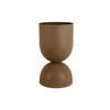 BLUMENTOPF Tonar Braun 25.5/25.5/45 cm - Braun, Metall (45cm) - Present Time