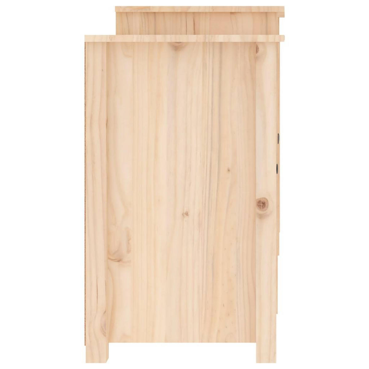 SIDEBOARD Reichlich Stauraum 164/37/68 cm Braun Massivholz Kiefer - Braun, Holz (37/68/164cm) - vidaXL