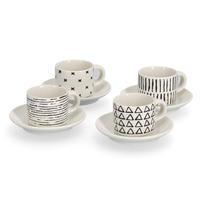 ESPRESSOTASSEN 60 ml 8-teilig - Weiß, Keramik (70L)