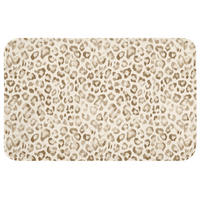KOPALNIŠKA PREPROGA Leopard 80x50 cm - svetlo rjava, umetna masa/tekstil (80/50cm) - OnlyWow