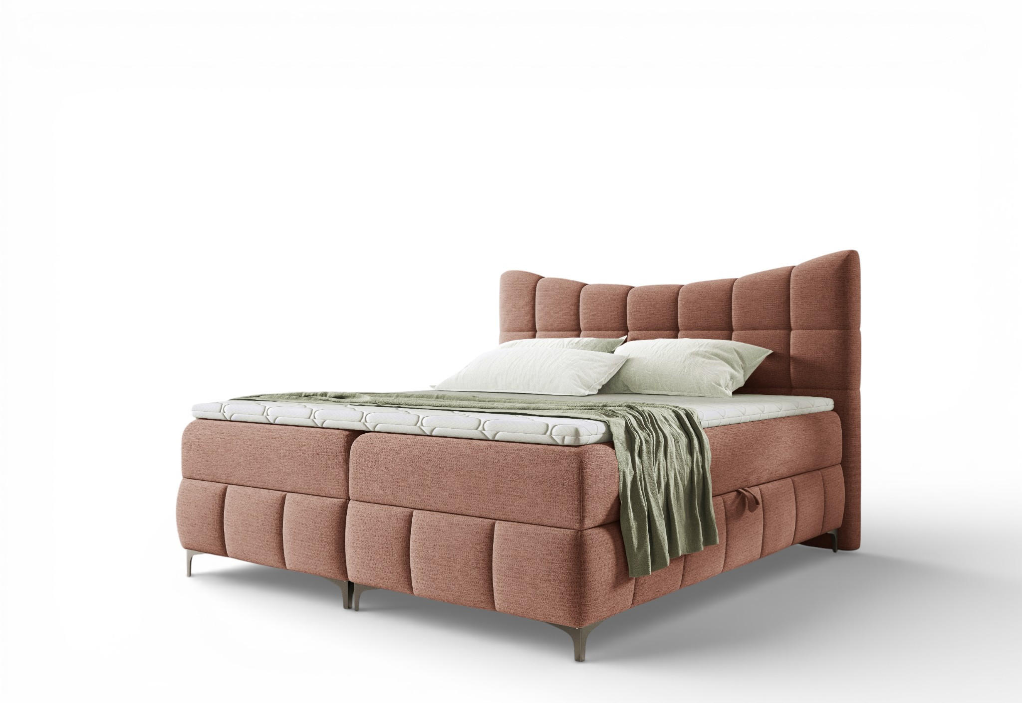 BOXBETT Charles Premi.. In Freya - Rosa, Holzwerkstoff/Textil (120/200cm) - Fun Möbel