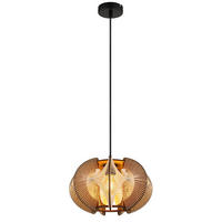 HÄNGELEUCHTE MDF Hanf Braun - Braun, Holz (34/34/150cm) - Nowa