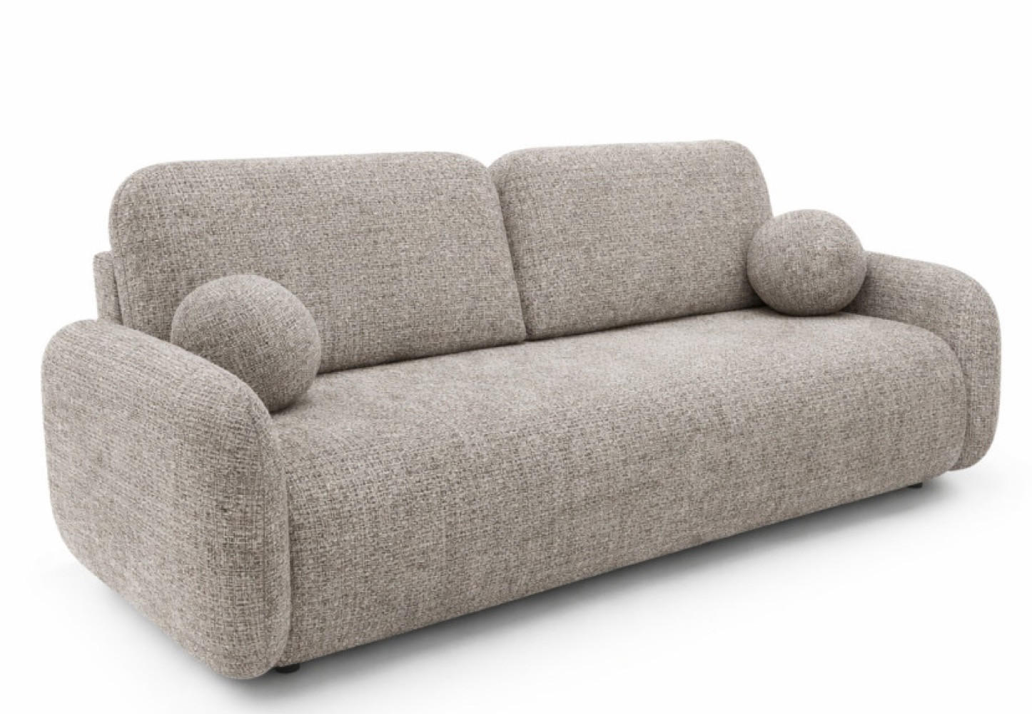 SOFA Cremona 24 LEON Mit Schlaffunktion - Braun, Textil (220/90/92cm) - Sepro Meble