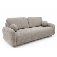 SOFA Cremona 24 LEON Mit Schlaffunktion - Braun, Textil (220/90/92cm) - Sepro Meble