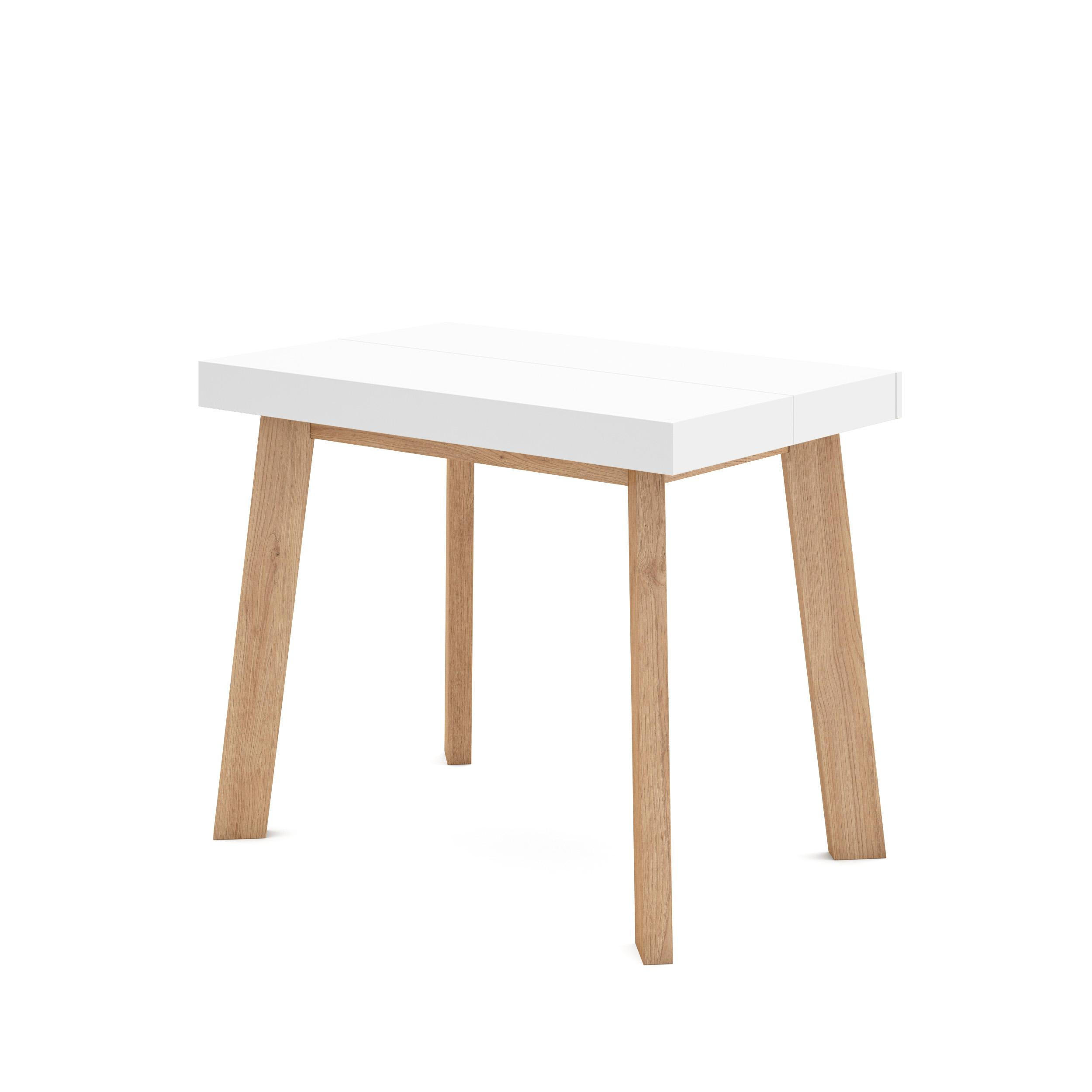 Skraut Home Konsolentisch Weiß, Eiche 262x73x90 cm
