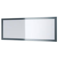 SPIEGEL Lima Grau Hochglanz - Grau, Holzwerkstoff (139/55/2cm) - Vladon