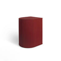 HOCKER Duna mit Stauraum - Dunkelrot, Holz (35/45/32.8cm) - Woodendot