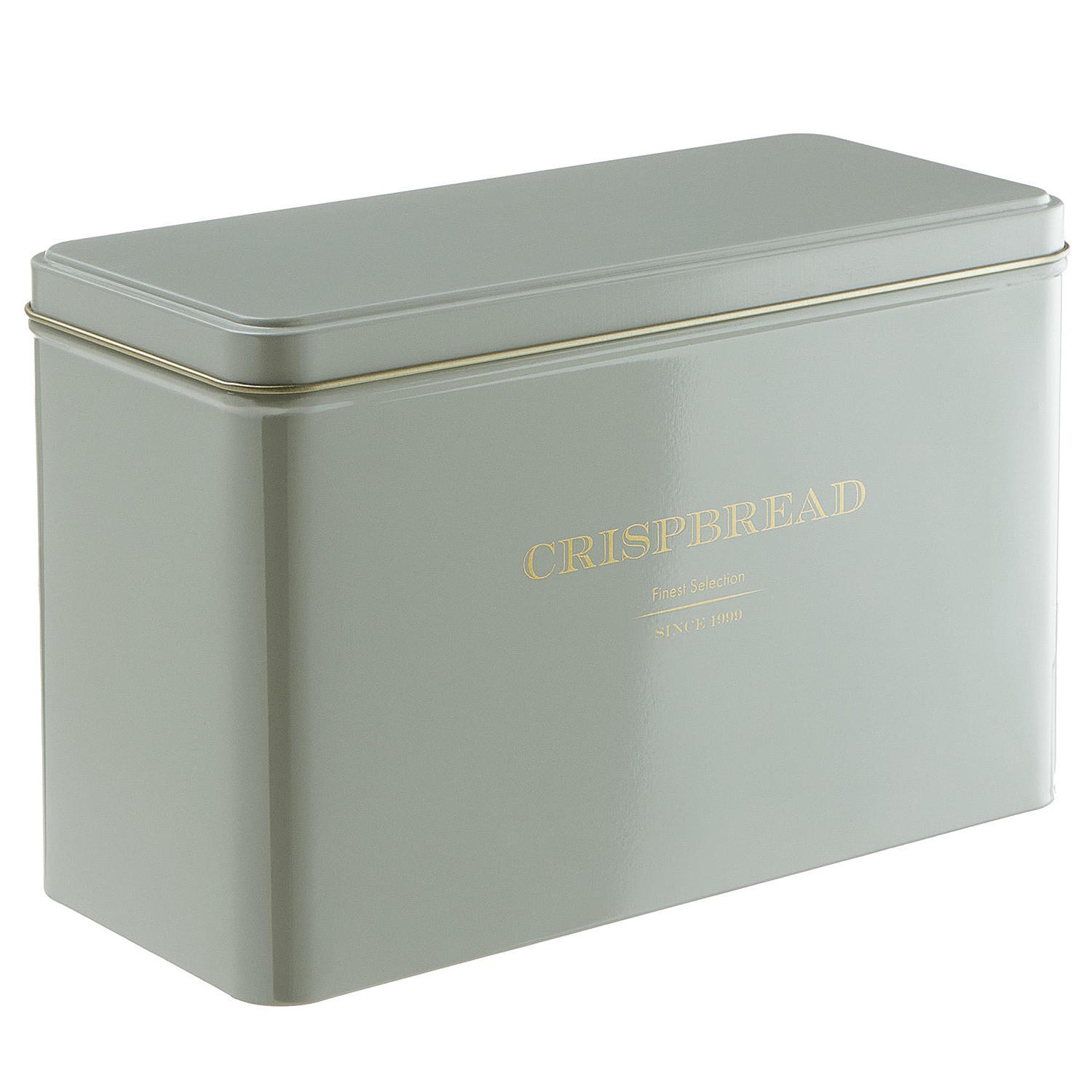 KNÄCKEBROTDOSE Tin Tin - Grau, Metall (9/13/21cm) - BUTLERS