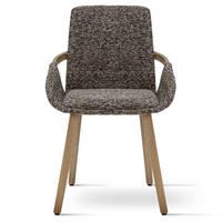 STUHL Massivholz 54 x 59 x 82 cm braun POLSTERSTÜHLE #02 - Braun, Holz (54/82/59cm) - Massivmoebel24