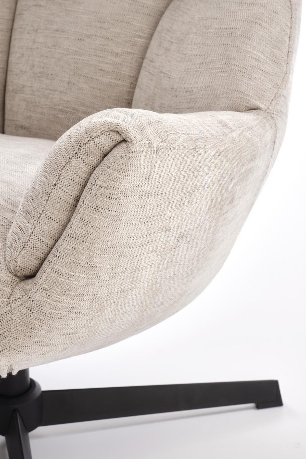 Drehsessel mit Polsterung COZY 360° - Beige, Textil (72/87/79cm) - Lookway