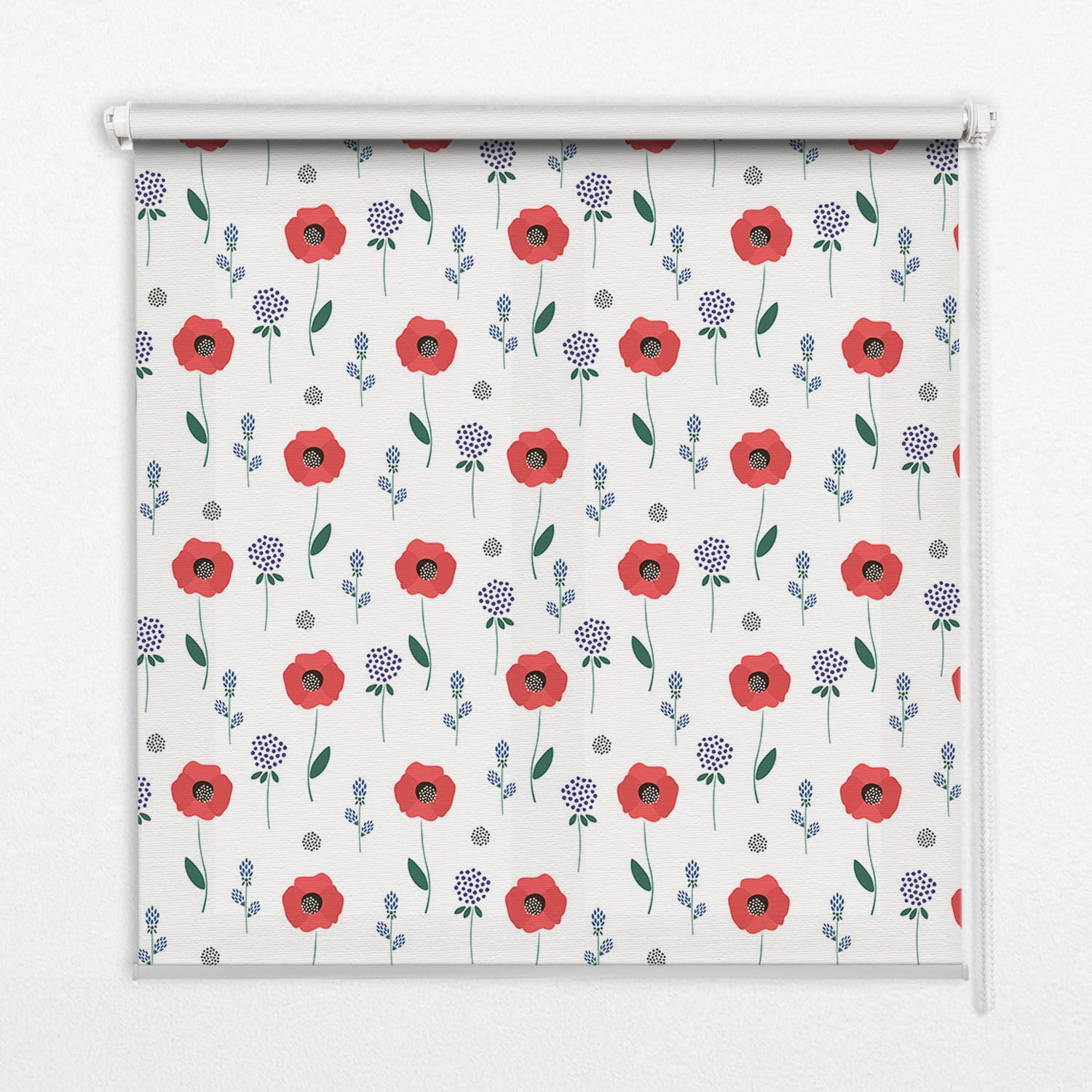 TULUP VNÚTORNÁ roleta - okenná roleta - roleta - 120x140 cm - Makové kvety