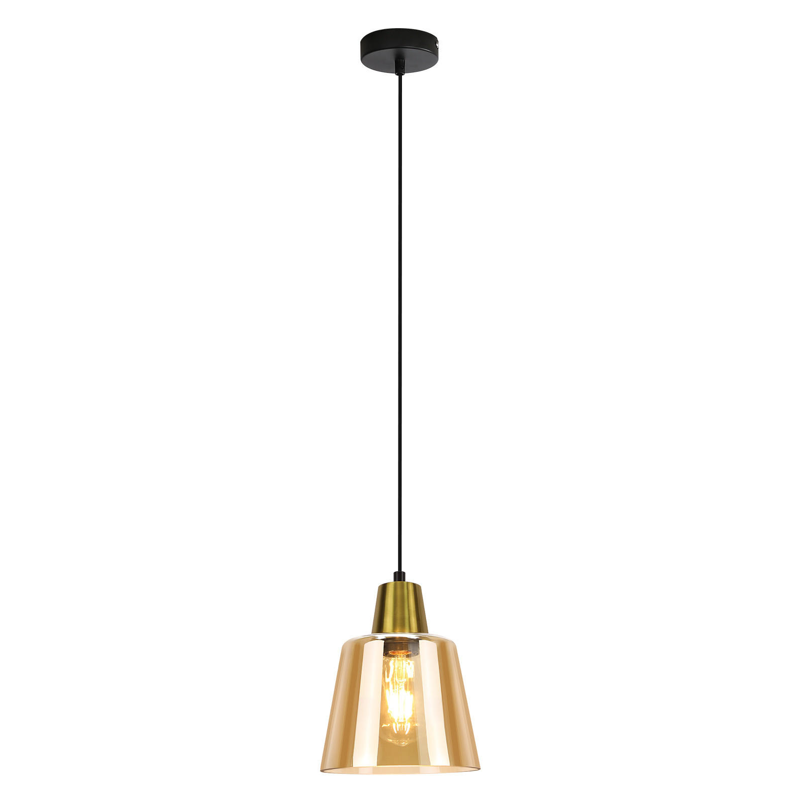 PENDELLEUCHTE Marmon 8/8/146.5 cm - Schwarz, Metall (8/8/146.5cm) - Nettlife