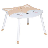 KINDERTISCH mit Beinen aus Kiefernholz Fuchs 62/64/43 cm - Multicolor, Holzwerkstoff (64/43/62cm) - Atmosphera for kids