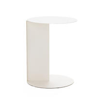 BEISTELLTISCH aus Metall H50cm - Jimy - Beige - Beige, Metall (40/40/50cm) - Drawer
