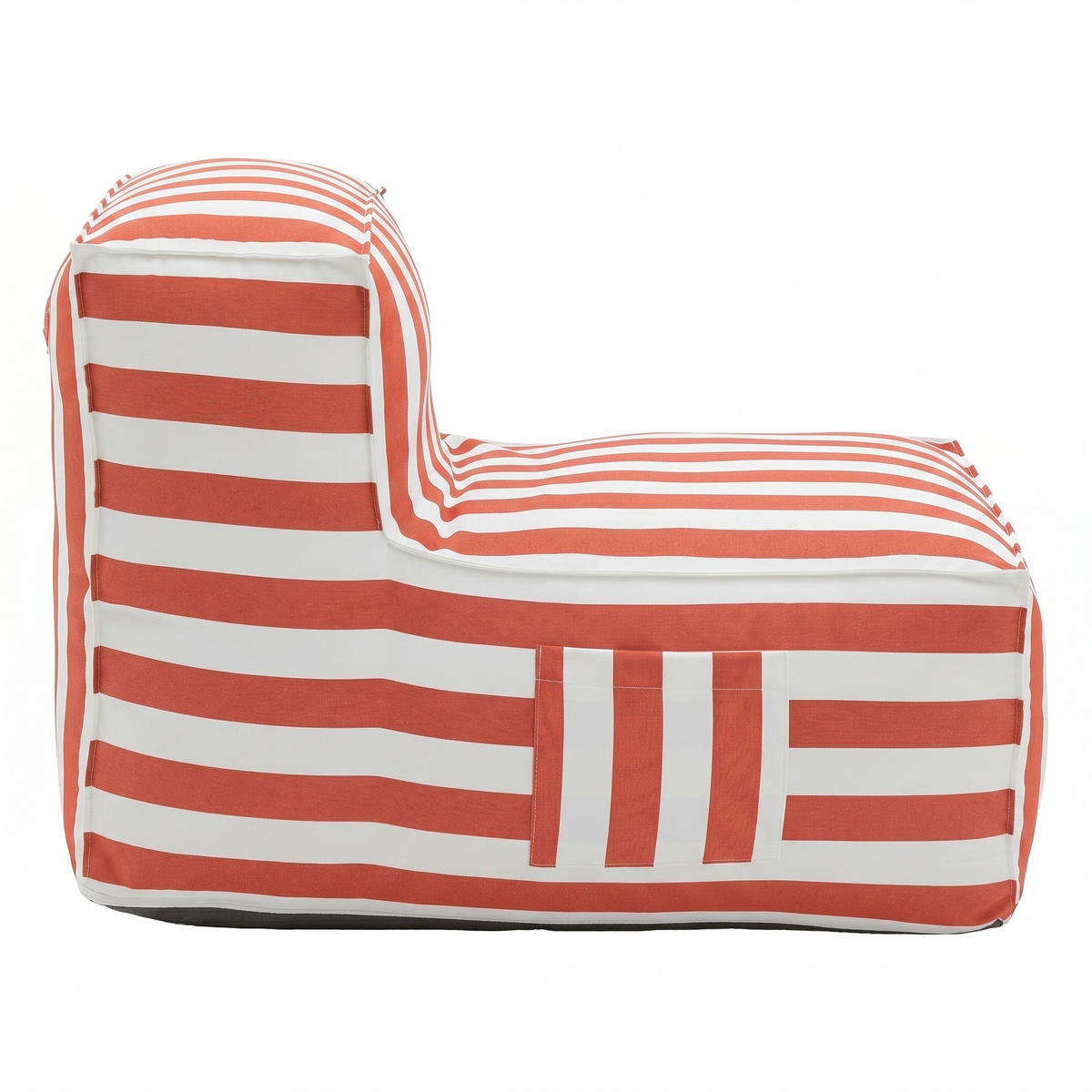 OUTDOOR Sitzsack SOFT mit Rückenlehne für Garten & Terrasse, Orange - Orange, Textil (70/75/100cm) - Muffo