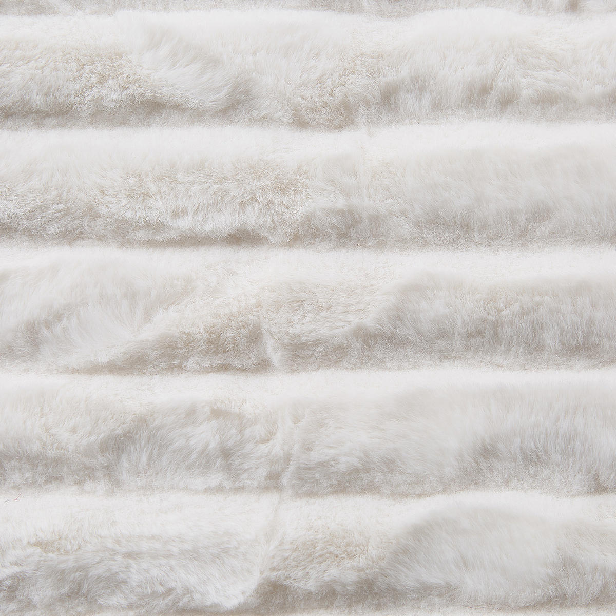 DECKE Cremeweiß Abteh 180/220 cm - Ecru, Textil (180/220cm) - Beliani