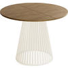ESSTISCH Naro runder ausziehbarer, Braun 100-180/100/76 cm - Kaschmir/Alteiche, Holzwerkstoff/Metall (100/100/76cm) - WFL GROUP
