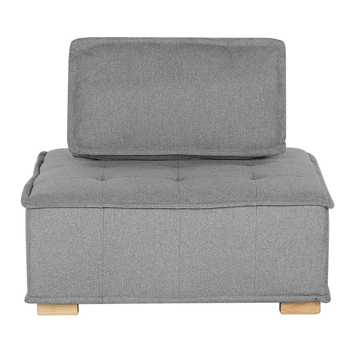 4-SITZER SOFA SET Polyester Grau Tibro - Grau, Textil (200/40/100cm) - Beliani