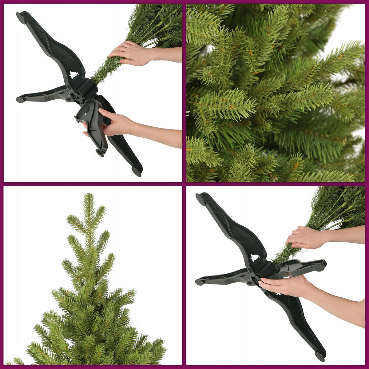 KADAX Künstlicher Weihnachtsbaum 220 cm Fichte Pe Premium Dense - Grün, Kunststoff (220cm) - KADAX