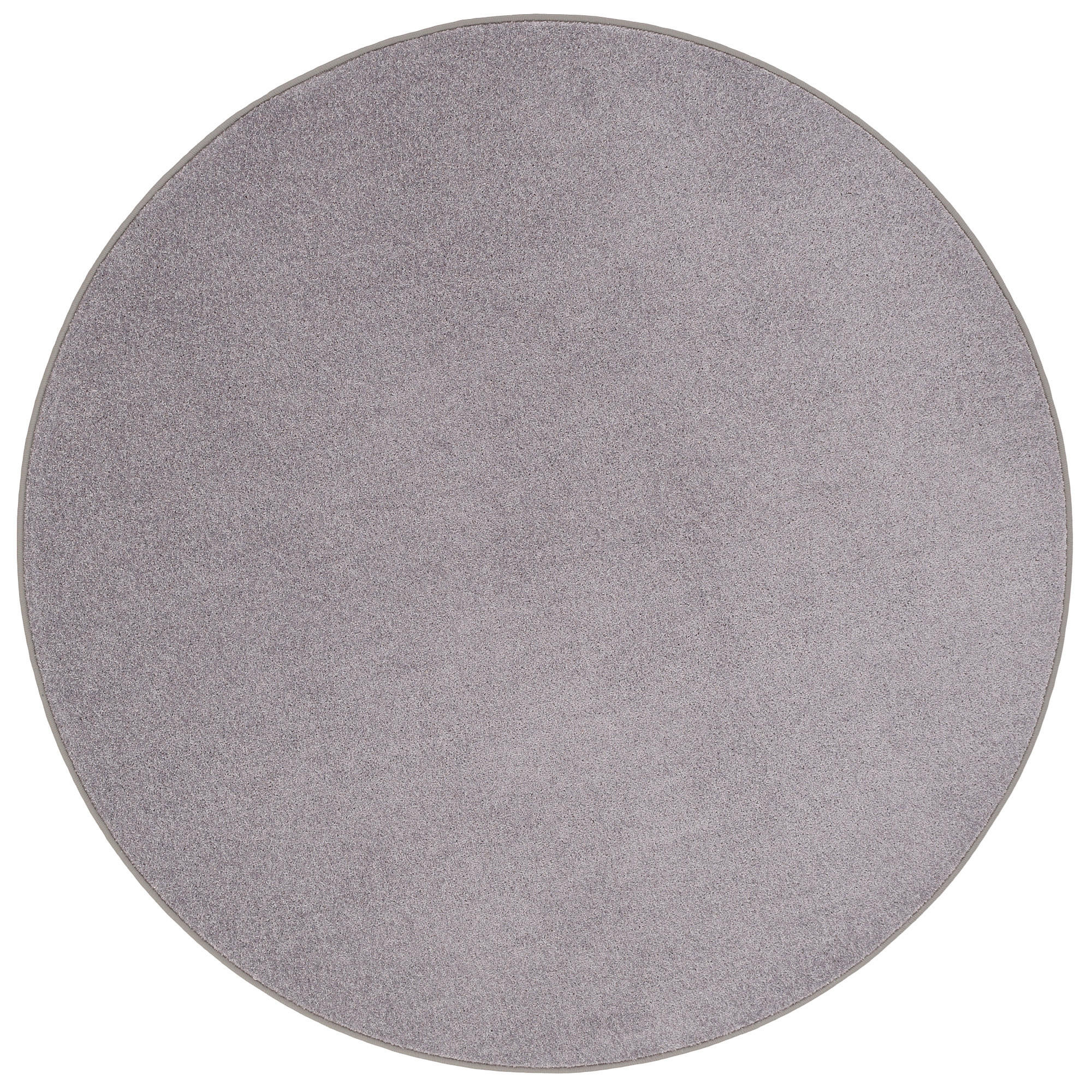 TREND VELOURS TEPPICH JOY RUND - Grau, Textil (200/200cm) - Snapstyle