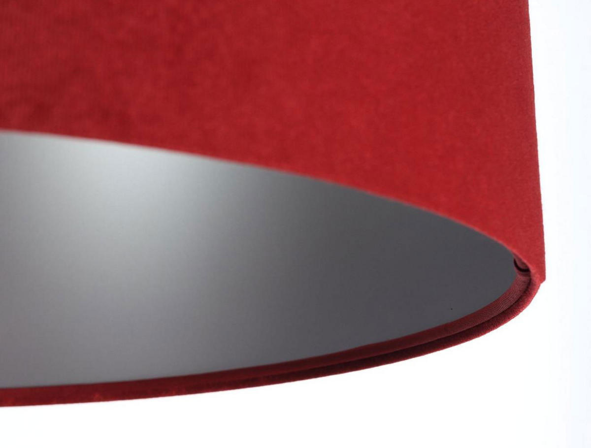 HÄNGELEUCHTE Rot 40/20 cm - Rot/Silberfarben, Kunststoff (40/0.6/20cm) - ONZENO