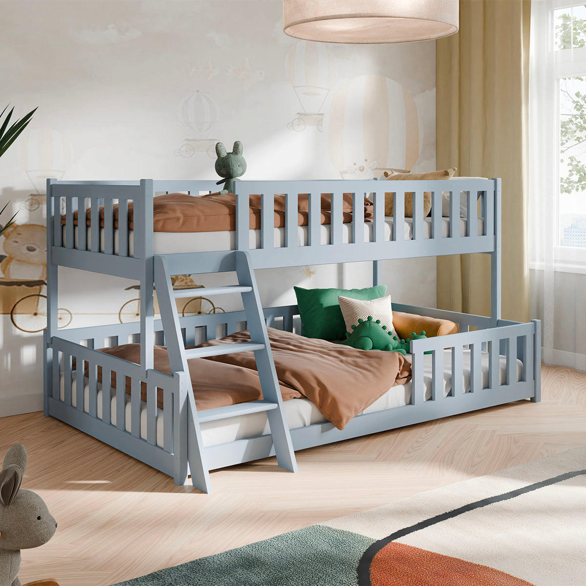 BETT 120/200 Léane Grau - Grau, Holz (120/200cm) - Petits-meubles