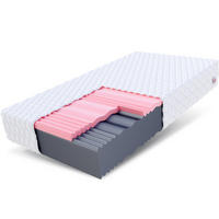 KALTSCHAUMMATRATZE Selectmaxdouble H3 H4 24 cm - Weiß, Textil (80/200cm) - FDM