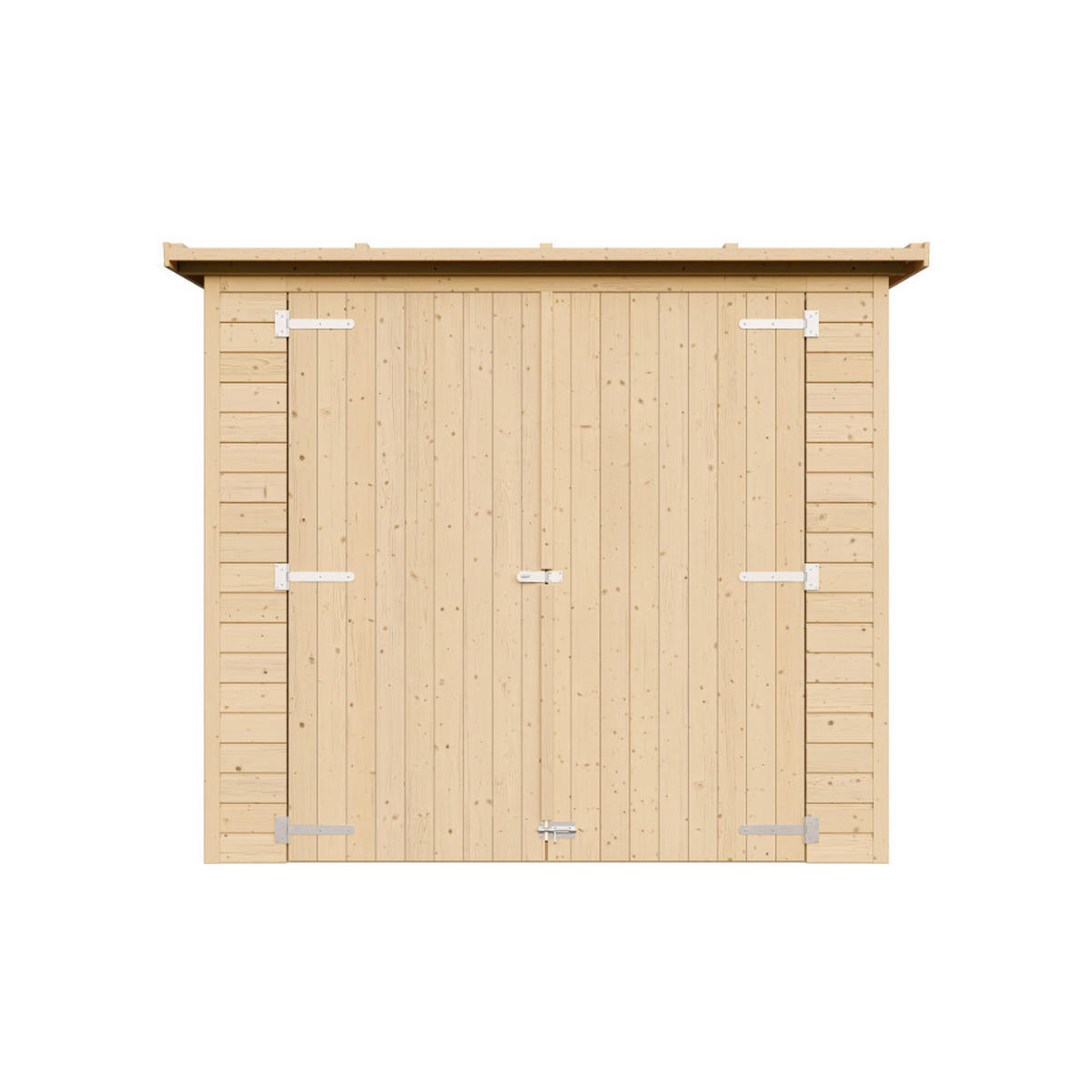 GARTENHAUS HOLZ H194x123x223 cm/2.1 m² - M348 - Beige, Holz (223/194/101cm) - Timbela