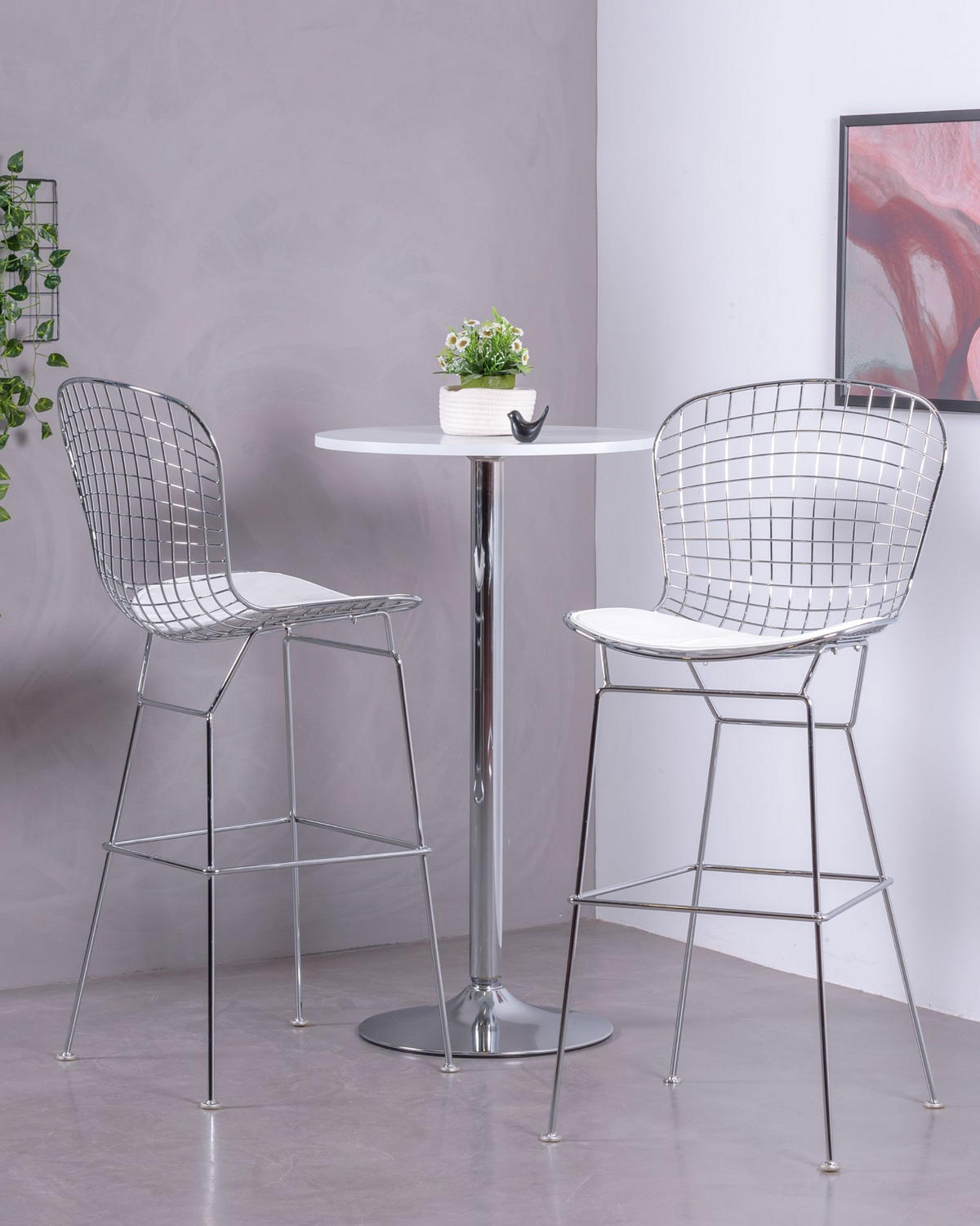 HOCHTISCH Rund Weiß 60/60/103 cm - Weiß, Holz (60/103/60cm) - Nest Dream