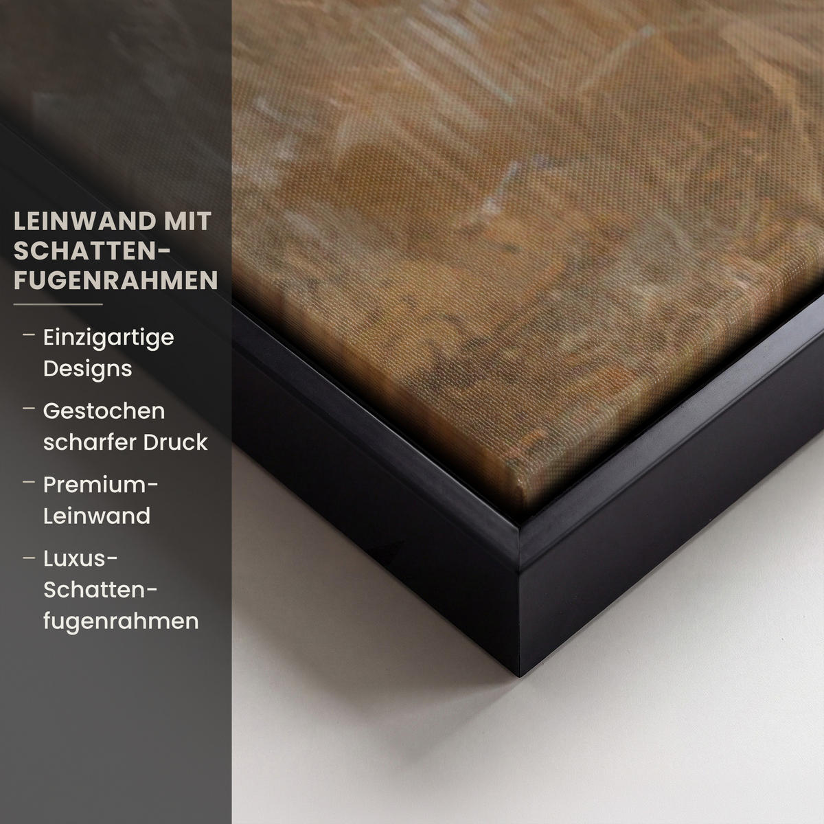 LEINWAND Bilder mit Rahmen - Jesus - Kniend - Waldlandschaft - Betend - 80x120 - Beige, Textil (80/120cm) - MuchoWow