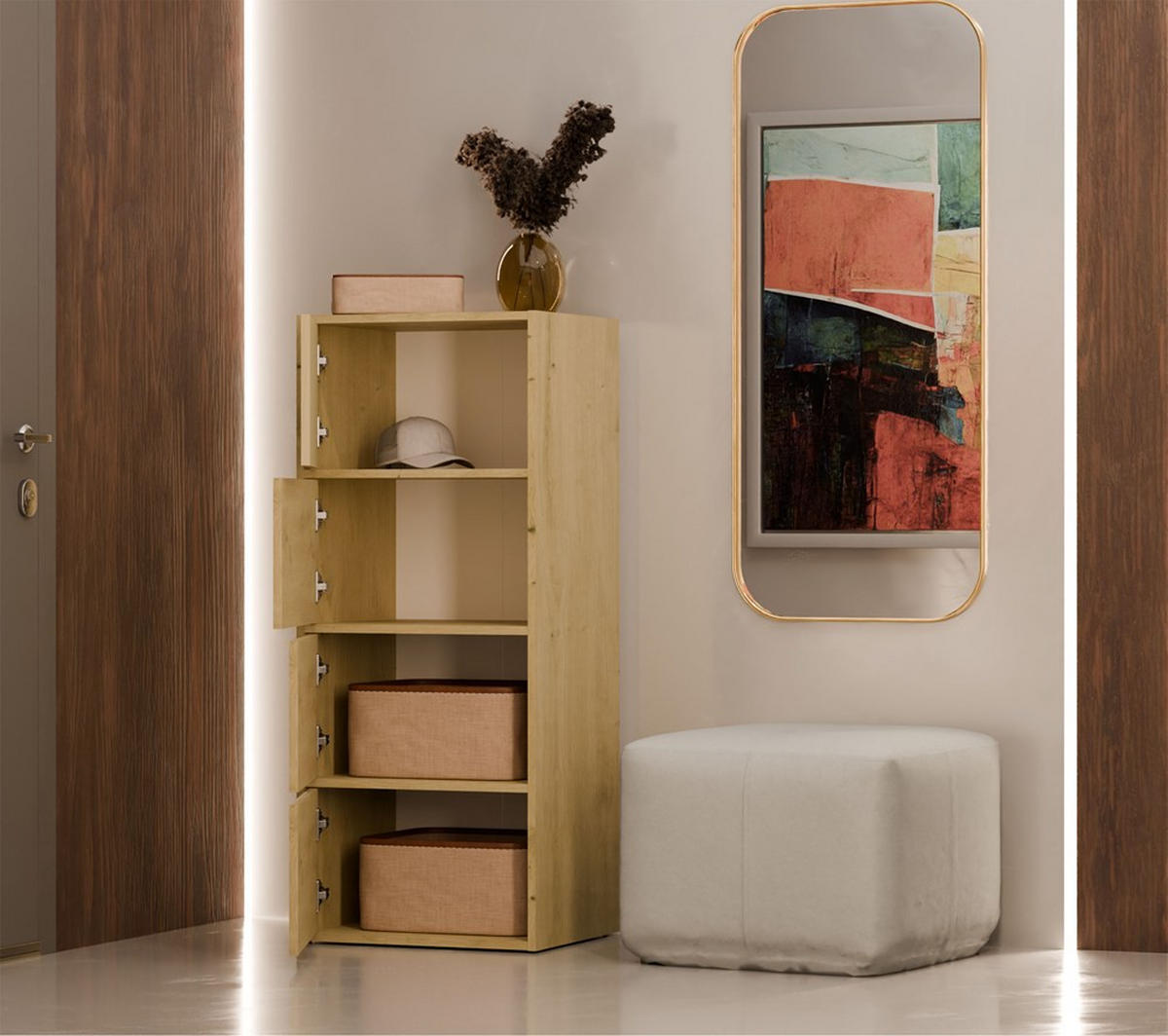 KOMMODE Artisan 50/119/40 - Eiche Artisan, Holzwerkstoff (50/119/40cm) - RAUMHIRSCH FURNITURE