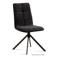 ESSZIMMERSTUHL (6er-Set) Drona 47x92x60 Schwarz/Anthrazit - Anthrazit/Schwarz, Kunststoff (60/92/47cm) - 58aufmkessel