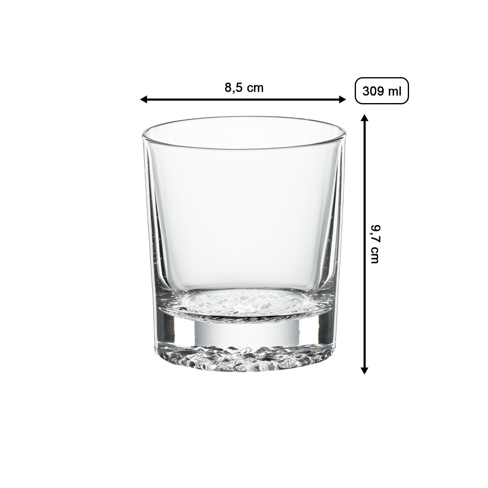 WHISKY TUMBLER Lounge 2.0 transparent 309 ml 12er Set - Transparent, Glas (0.309L) - Spiegelau