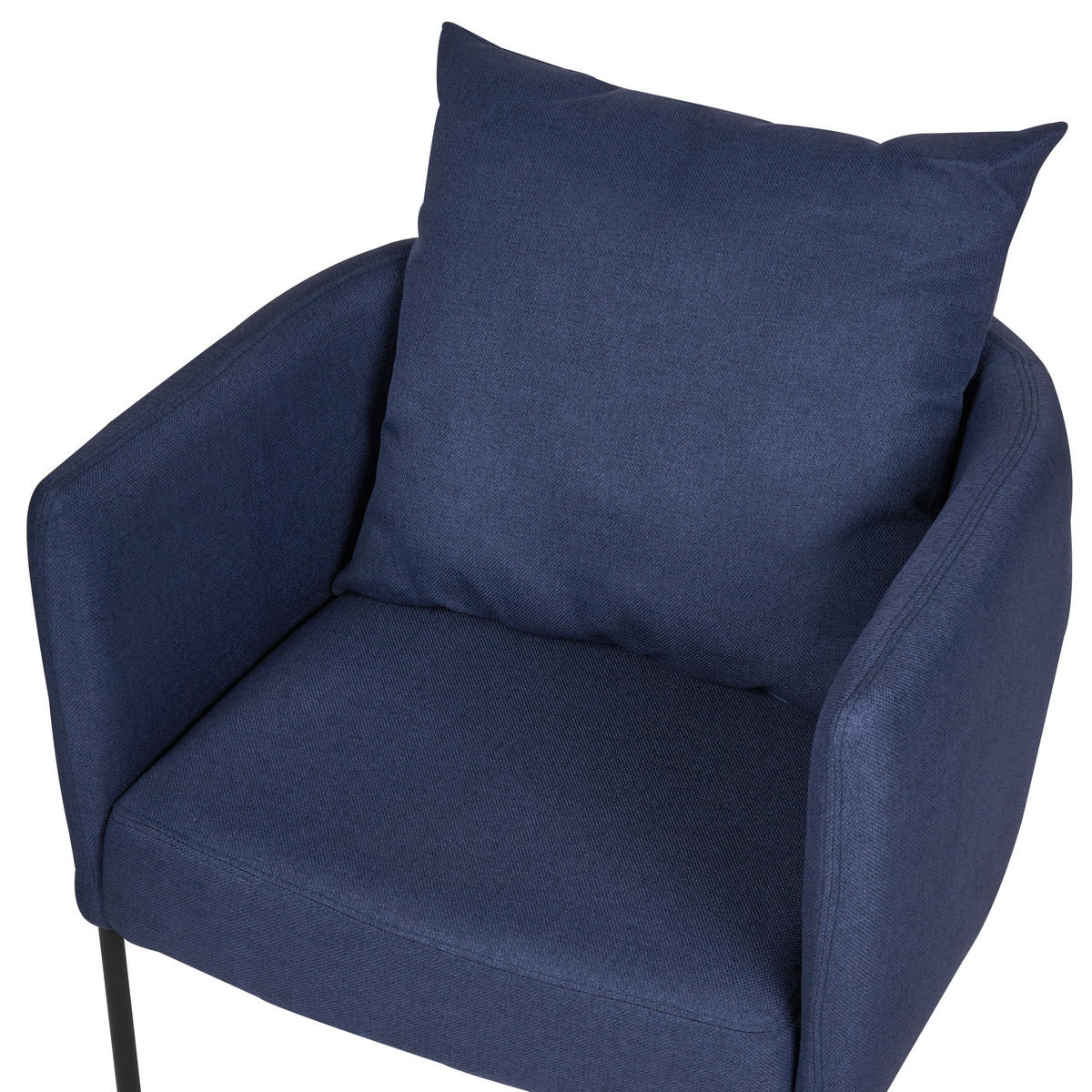 SESSEL Stoff Dunkelblau Malmos - Dunkelblau, Textil (62/68/62cm) - Beliani