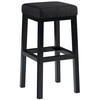 BARHOCKER Stoff Dunkelgrau - Dunkelgrau/Schwarz, Textil/Metall (37/78/37cm) - CLP