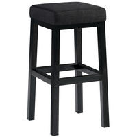 BARHOCKER Stoff Dunkelgrau - Dunkelgrau/Schwarz, Textil/Metall (37/78/37cm) - CLP