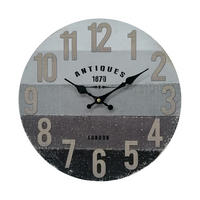 WANDUHR Grau 4/34/34 cm - Grau, Holzwerkstoff (4/34/34cm) - Mobili Rebecca