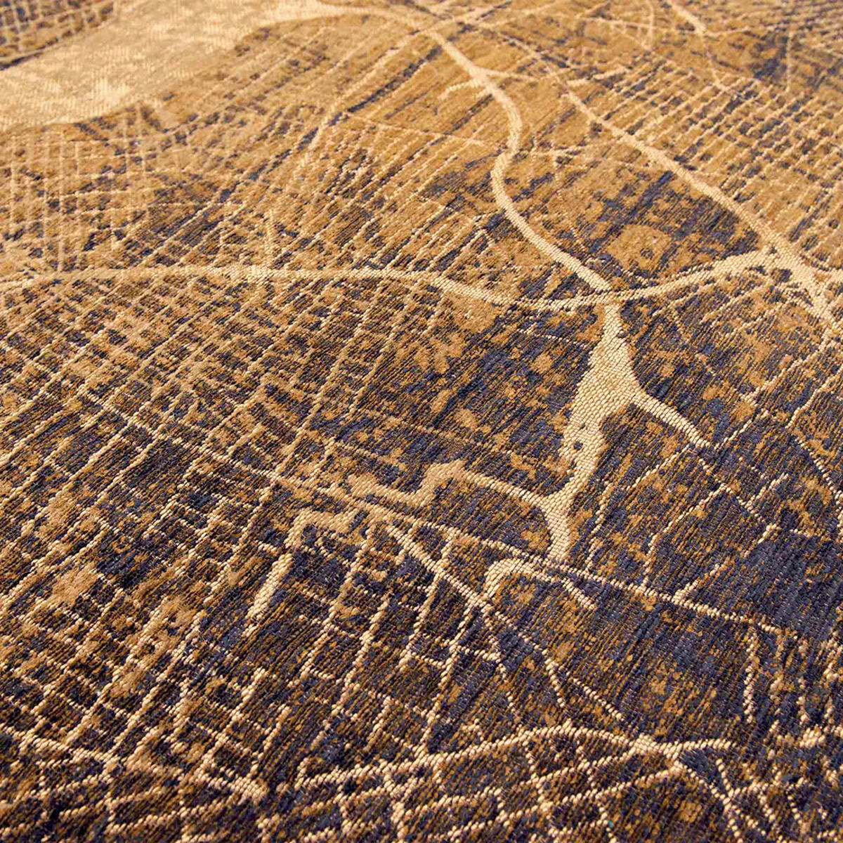 TEPPICH Gatsby Gold Cities 170/240 cm - Gelb, Textil (170/240cm) - Louis De Poortere