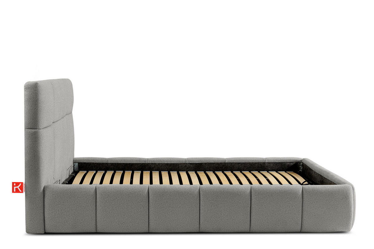 POLSTERBETT ALTOS, grau - Grau, Holz/Holzwerkstoff (180/200cm) - KONSIMO®
