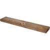 WANDREGAL rustikales 15/3,8/200 cm Nussbaum - Rotbraun, Holz (200/3.8/15cm)