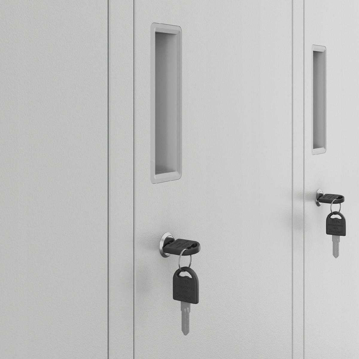 SCHLIESSFACHSCHRANK Bartek - Grau, Metall (136/172/45cm) - Jan Nowak