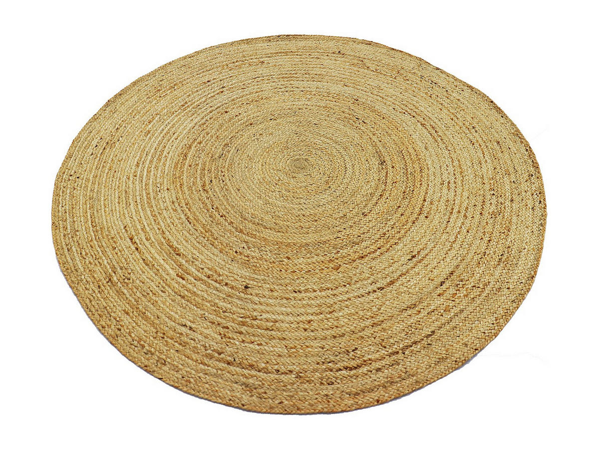 WOHNZIMMERTEPPICH - 200 cm x 200 cm - naturfasern - naturfarben hell Jaipur - Naturfarben, Naturmaterialen (200/200cm) - Vente-Unique
