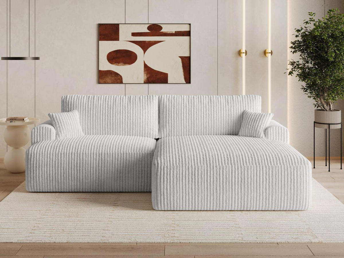 ECKSOFA Serene Grau Links - Grau, Holz/Textil (259/145cm) - Graingold