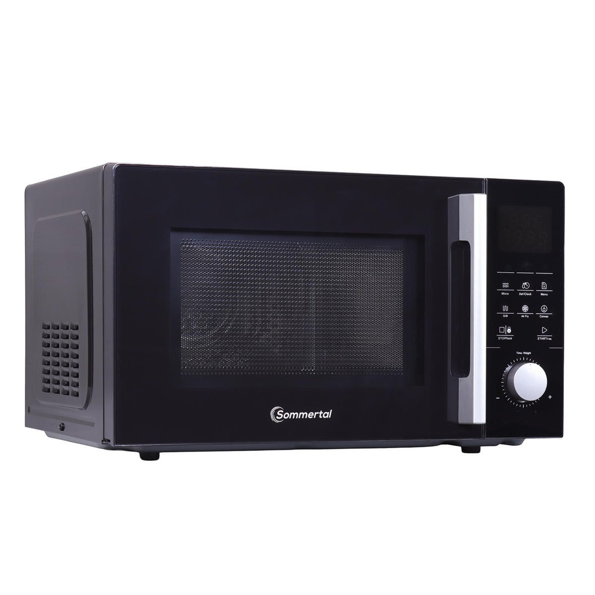 MIKROWELLE MW2200 4in1 - Schwarz, Metall (52/31/44cm) - Sommertal